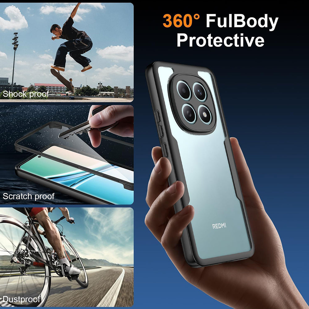 Pouzdro pro Xiaomi Poco M8 / Redmi Note 15 5G, Techsuit, ColorVerse 360, Černá