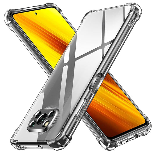 Pouzdro pro Xiaomi Poco X3 Pro / X3 NFC / X3, Techsuit, nárazuvzdorné průhledné, transparentní