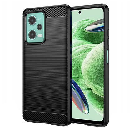 Pouzdro pro Xiaomi Poco X5 / Note 12 5G, Techsuit, Carbon, Černé
