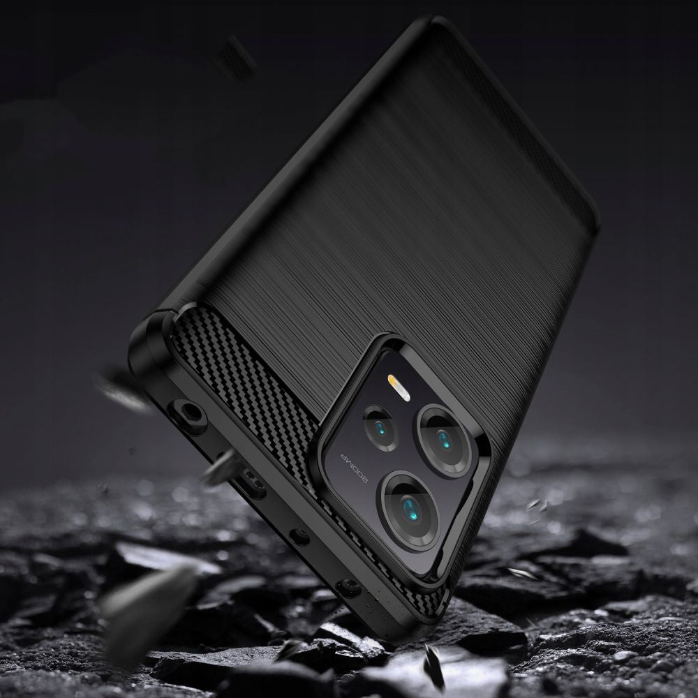 Pouzdro pro Xiaomi Poco X5 / Note 12 5G, Techsuit, Carbon, Černé
