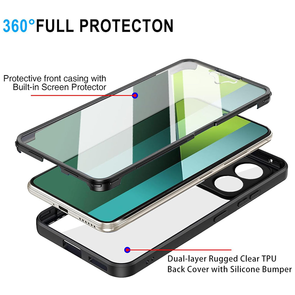 Pouzdro pro Xiaomi Poco X6 / Note 13 Pro 5G, Techsuit, ColorVerse 360, Černá