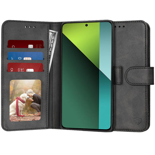 Pouzdro pro Xiaomi Poco X6 / Note 13 Pro 5G, Techsuit, Diary Book, Černé