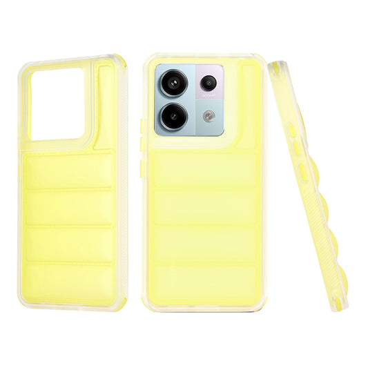 Pouzdro pro Xiaomi Poco X6 / Note 13 Pro 5G, Techsuit, Wave Shield, Žlutá