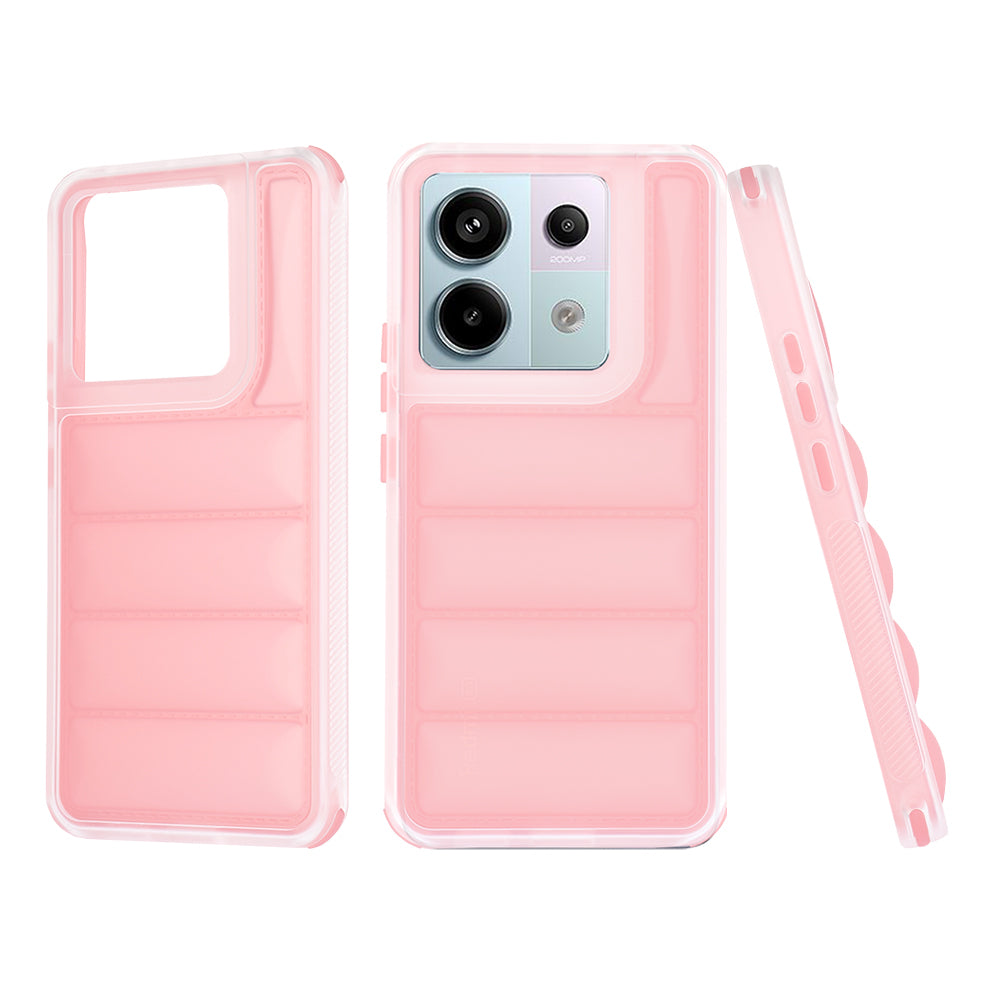 Pouzdro pro Xiaomi Poco X6 / Note 13 Pro 5G, Techsuit, Wave Shield, Růžové