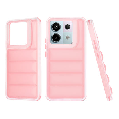 Pouzdro pro Xiaomi Poco X6 / Note 13 Pro 5G, Techsuit, Wave Shield, Růžové