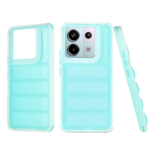 Pouzdro pro Xiaomi Poco X6 / Note 13 Pro 5G, Techsuit, Wave Shield, Tyrkysové
