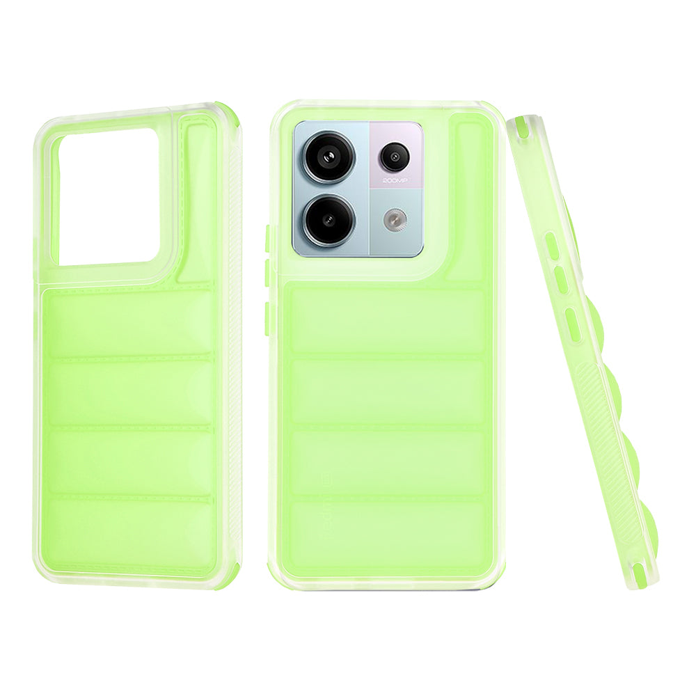 Pouzdro pro Xiaomi Poco X6 / Note 13 Pro 5G, Techsuit, Wave Shield, Zelené