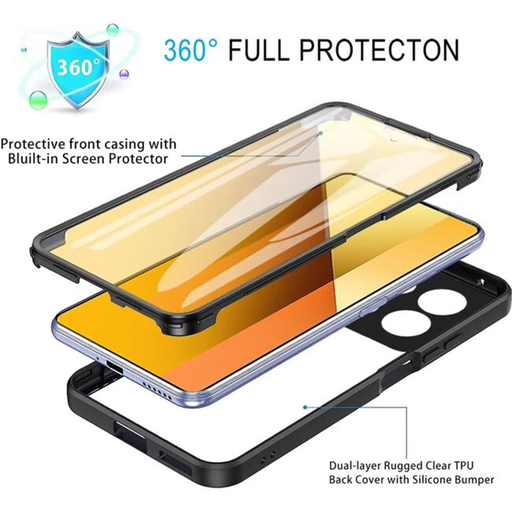 Pouzdro pro Xiaomi Poco X6 Pro, Techsuit, ColorVerse 360, Černé