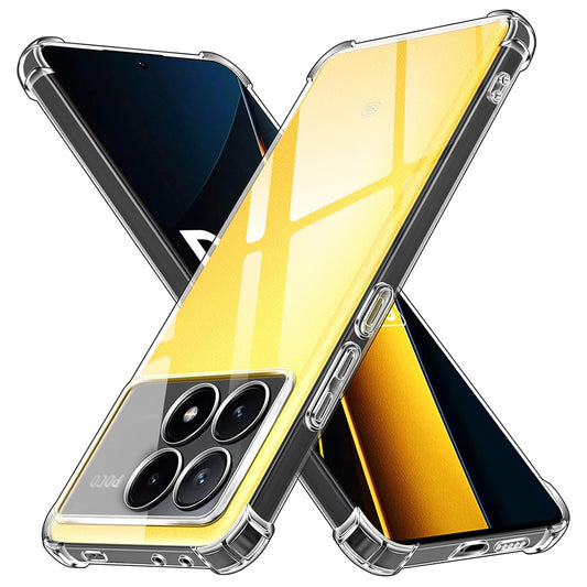 Pouzdro pro Xiaomi Poco X6 Pro, Techsuit, nárazuvzdorné průhledné, transparentní