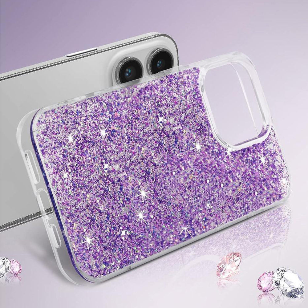 Pouzdro pro Xiaomi Poco X6 Pro, Techsuit, Třpytivý Glitter, Růžové