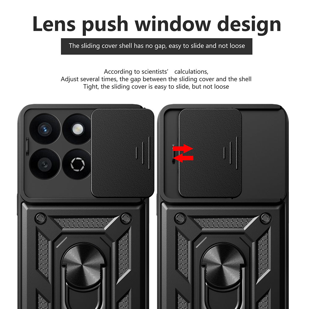 Pouzdro pro Xiaomi Poco X7 Pro, Techsuit, CamShield, Černé