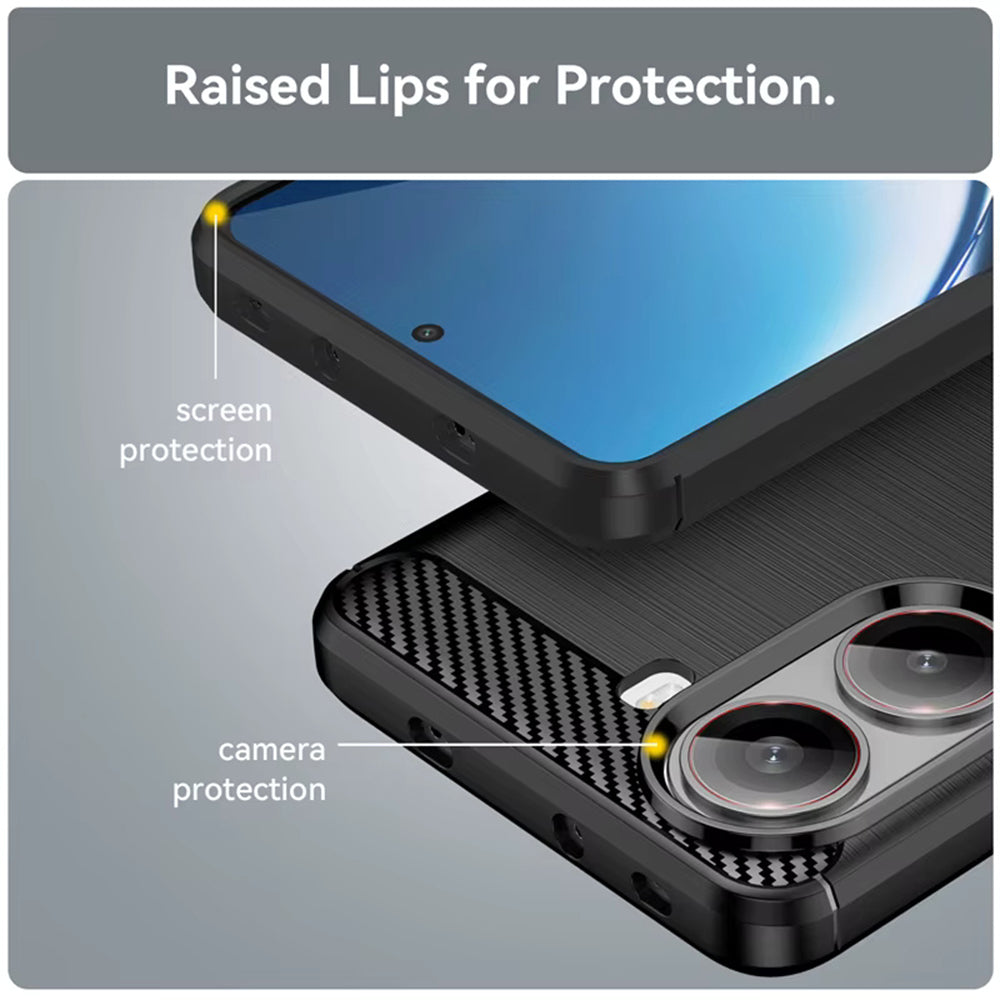 Pouzdro pro Xiaomi Poco X7 Pro, Techsuit, Carbon, Černé
