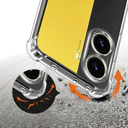 Pouzdro pro Xiaomi Poco X7 Pro, Techsuit, Odolné proti nárazům, Průhledné