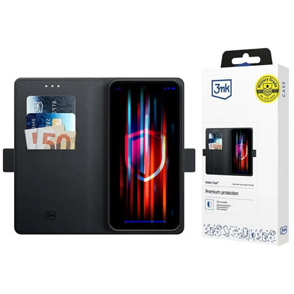 Pouzdro pro Xiaomi Poco X7 / Redmi Note 14 Pro 5G, 3MK, Peněženka, Černá