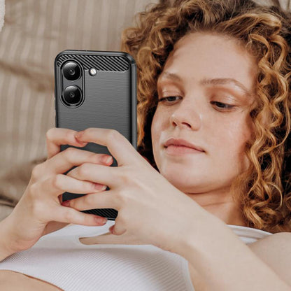 Pouzdro pro Xiaomi Poco X8 Pro, Techsuit, Carbon, Černá