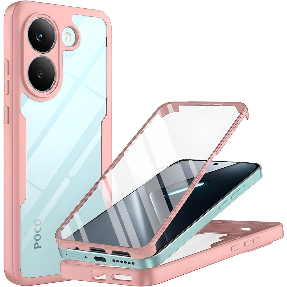 Pouzdro pro Xiaomi Poco X8 Pro, Techsuit, ColorVerse 360, Růžové