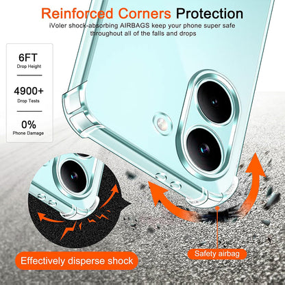 Case for Xiaomi Poco X8 Pro, Techsuit, Shockproof Clear, Transparent