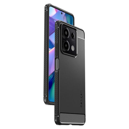 Pouzdro pro Xiaomi Redmi Note 13 5G, Spigen, Rugged Armor, Černá ACS07665