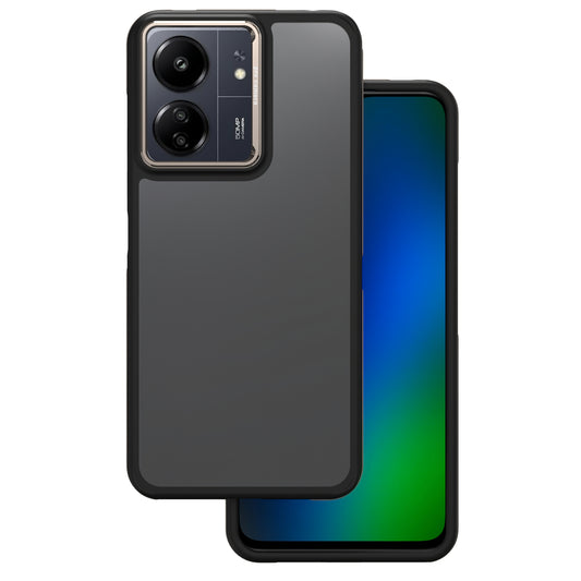 Pouzdro pro Xiaomi Poco M6 / Redmi 13C 5G, OEM, Crystal Black, Šedé
