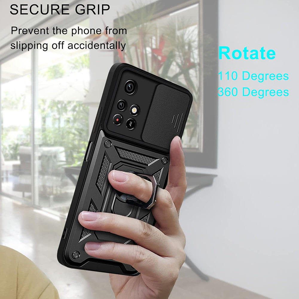 Pouzdro pro Xiaomi Redmi 10 2022 / 10 (2021), Techsuit, CamShield, Černá