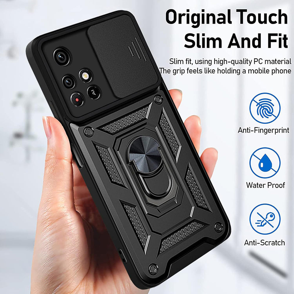 Pouzdro pro Xiaomi Redmi 10 2022 / 10 (2021), Techsuit, CamShield, Černá