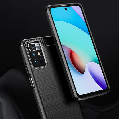 Pouzdro pro Xiaomi Redmi 10 2022 / 10 (2021), Techsuit, Carbon, Černá