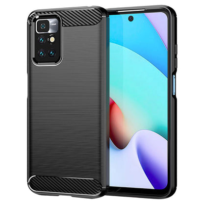 Pouzdro pro Xiaomi Redmi 10 2022 / 10 (2021), Techsuit, Carbon, Černá