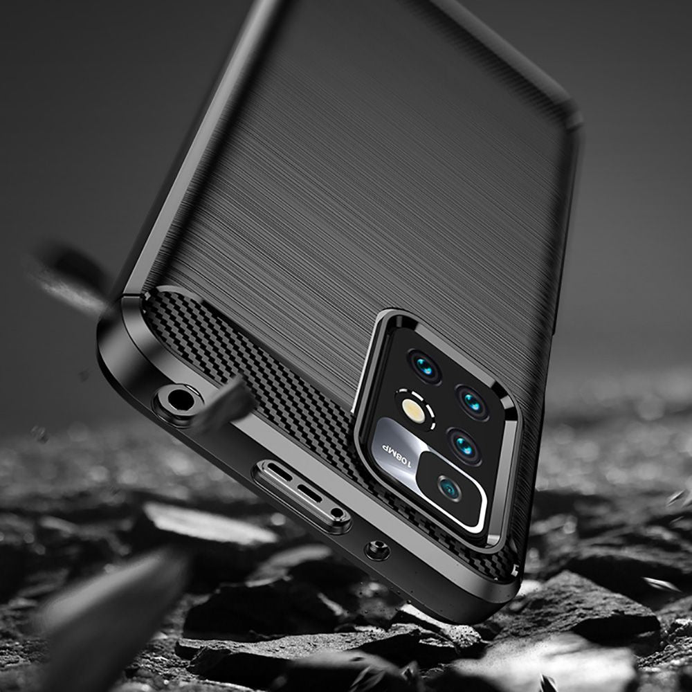 Pouzdro pro Xiaomi Redmi 10 2022 / 10 (2021), Techsuit, Carbon, Černá