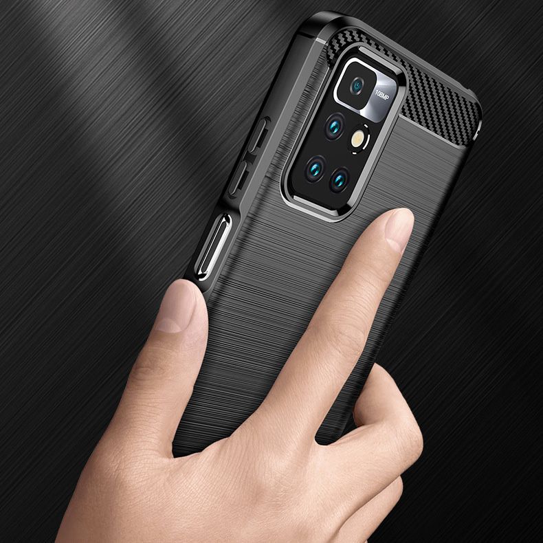Pouzdro pro Xiaomi Redmi 10 2022 / 10 (2021), Techsuit, Carbon, Černá