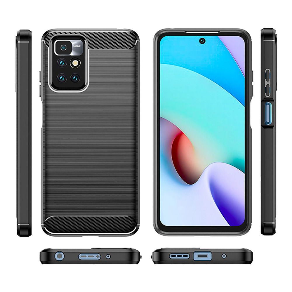 Pouzdro pro Xiaomi Redmi 10 2022 / 10 (2021), Techsuit, Carbon, Černá