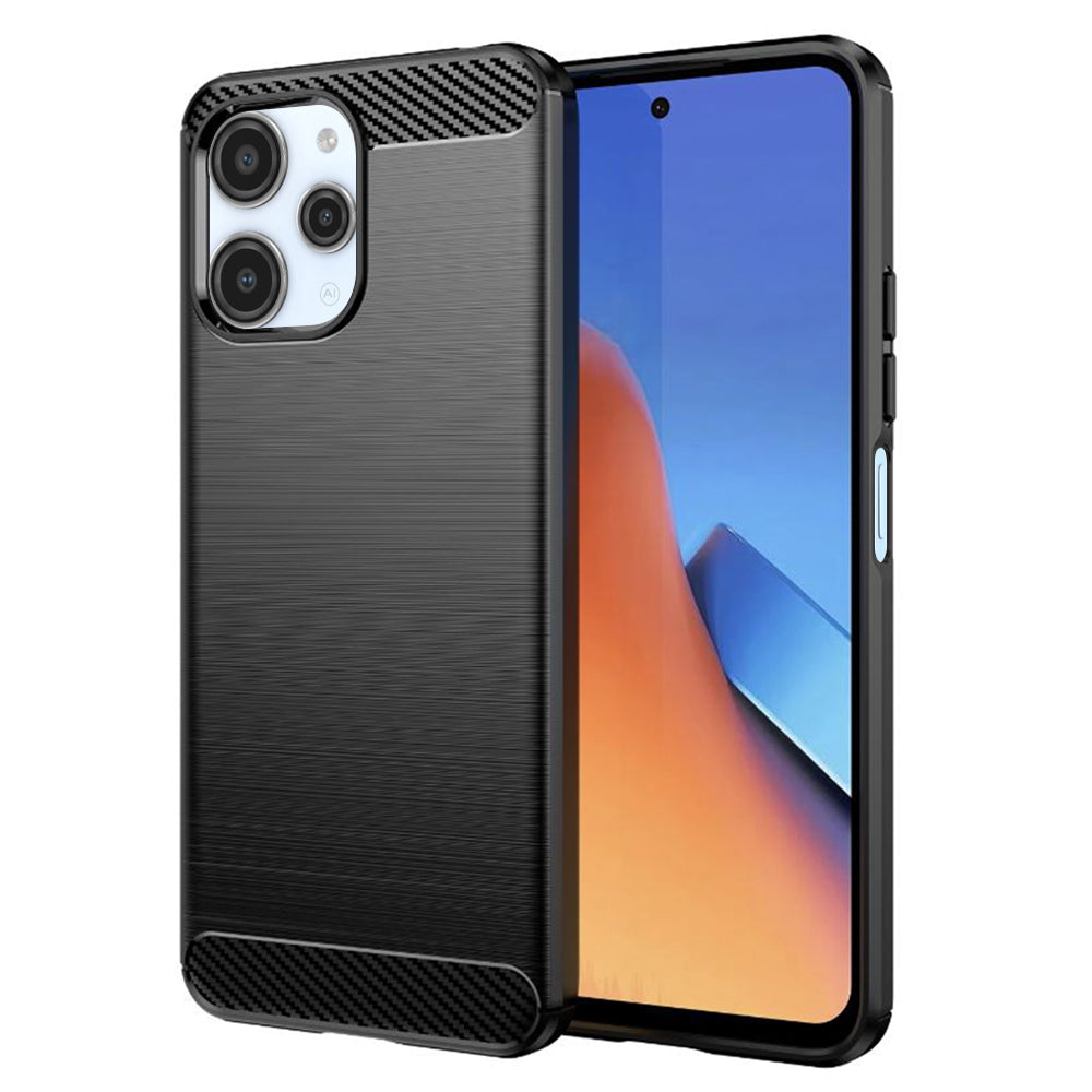 Pouzdro pro Xiaomi Redmi 12 5G / 12, Techsuit, Carbon, Černé