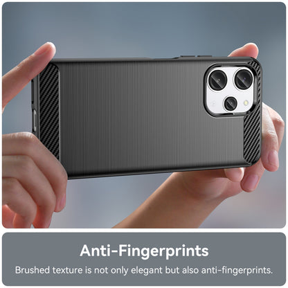 Pouzdro pro Xiaomi Redmi 12 5G / 12, Techsuit, Carbon, Černé