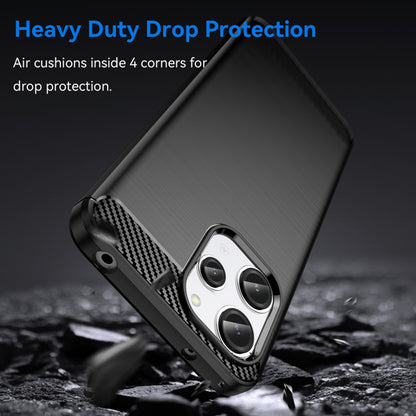 Pouzdro pro Xiaomi Redmi 12 5G / 12, Techsuit, Carbon, Černé