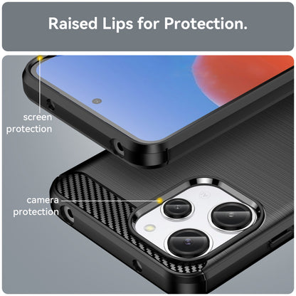 Pouzdro pro Xiaomi Redmi 12 5G / 12, Techsuit, Carbon, Černé