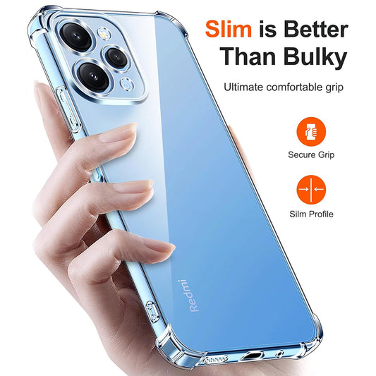 Pouzdro pro Xiaomi Redmi 12 5G / 12, Techsuit, nárazuvzdorné průhledné, transparentní
