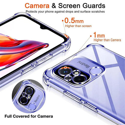 Pouzdro pro Xiaomi Redmi 12C, Techsuit, Odolné proti nárazům, Průhledné