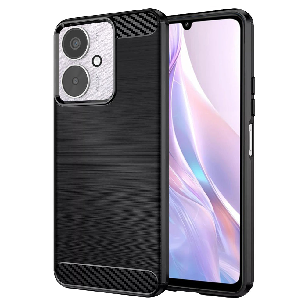 Pouzdro pro Xiaomi Redmi 13C 5G / 13C / Poco C65, Techsuit, Carbon, Černé