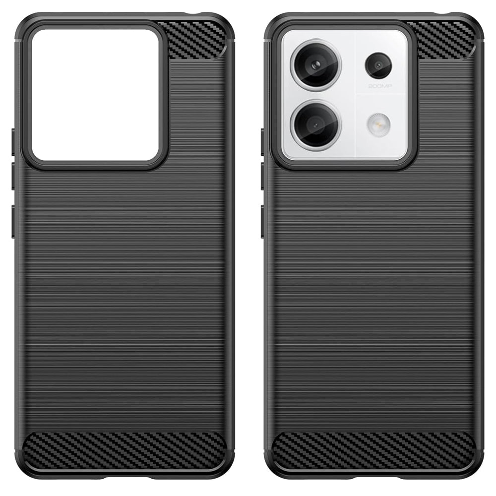 Pouzdro pro Xiaomi Redmi 13C 5G / 13C / Poco C65, Techsuit, Carbon, Černé