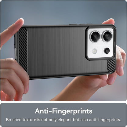 Pouzdro pro Xiaomi Redmi 13C 5G / 13C / Poco C65, Techsuit, Carbon, Černé