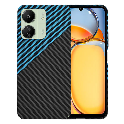 Pouzdro pro Xiaomi Redmi 13C 5G / 13C / Poco C65, Techsuit, Carbonite FiberShell, Černá Bleu