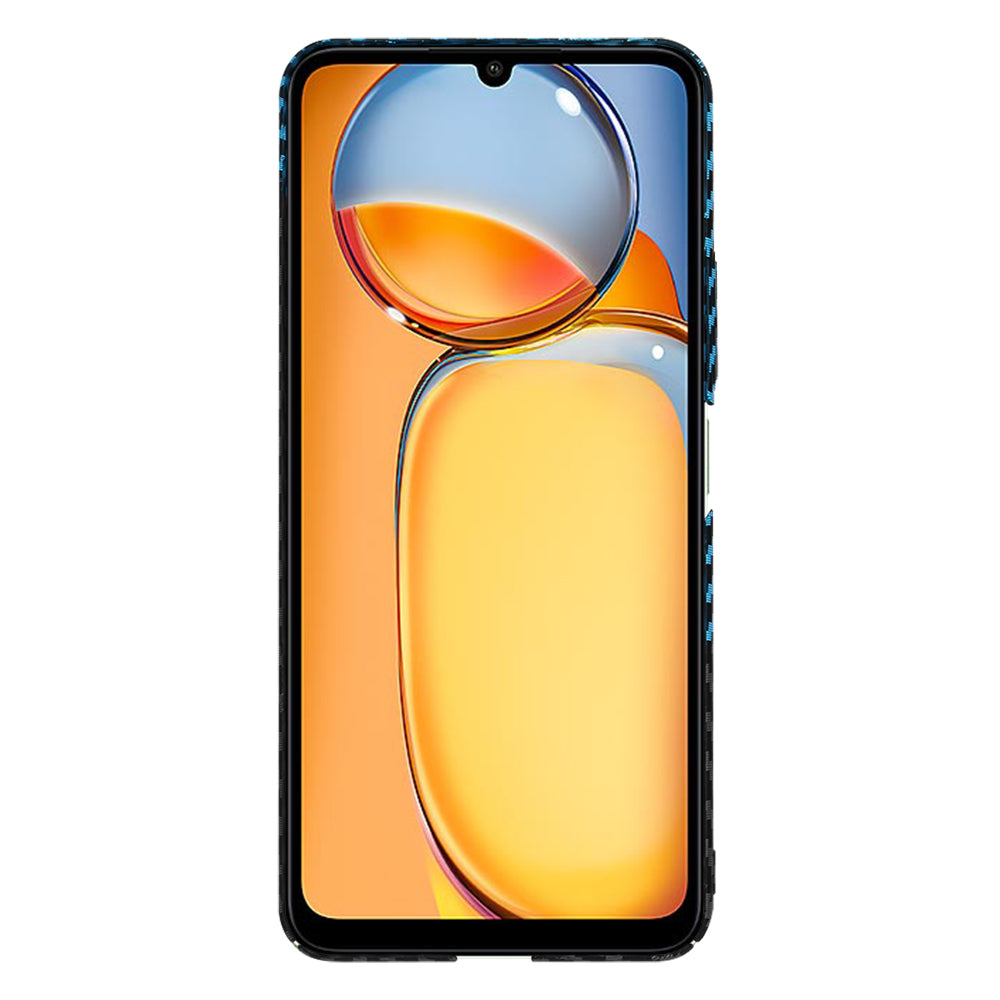 Pouzdro pro Xiaomi Redmi 13C 5G / 13C / Poco C65, Techsuit, Carbonite FiberShell, Černá Bleu
