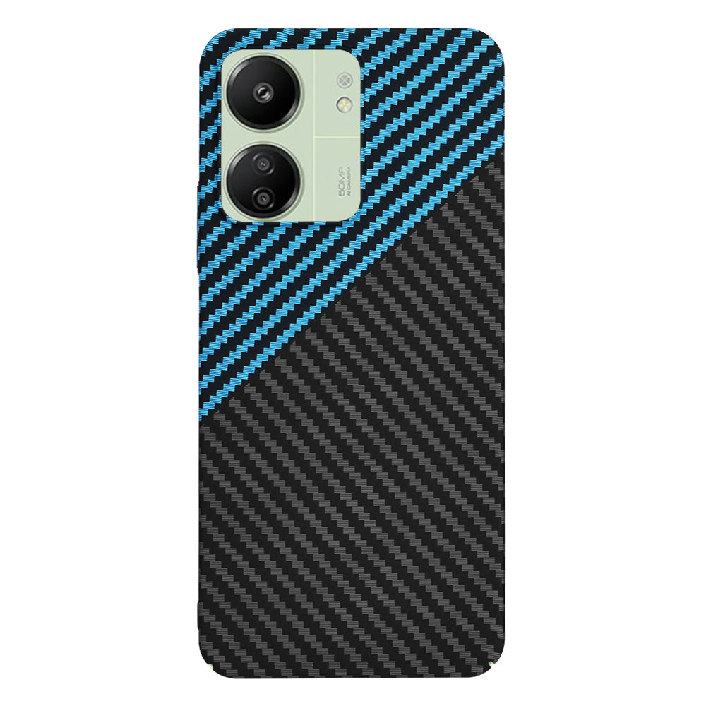 Pouzdro pro Xiaomi Redmi 13C 5G / 13C / Poco C65, Techsuit, Carbonite FiberShell, Černá Bleu