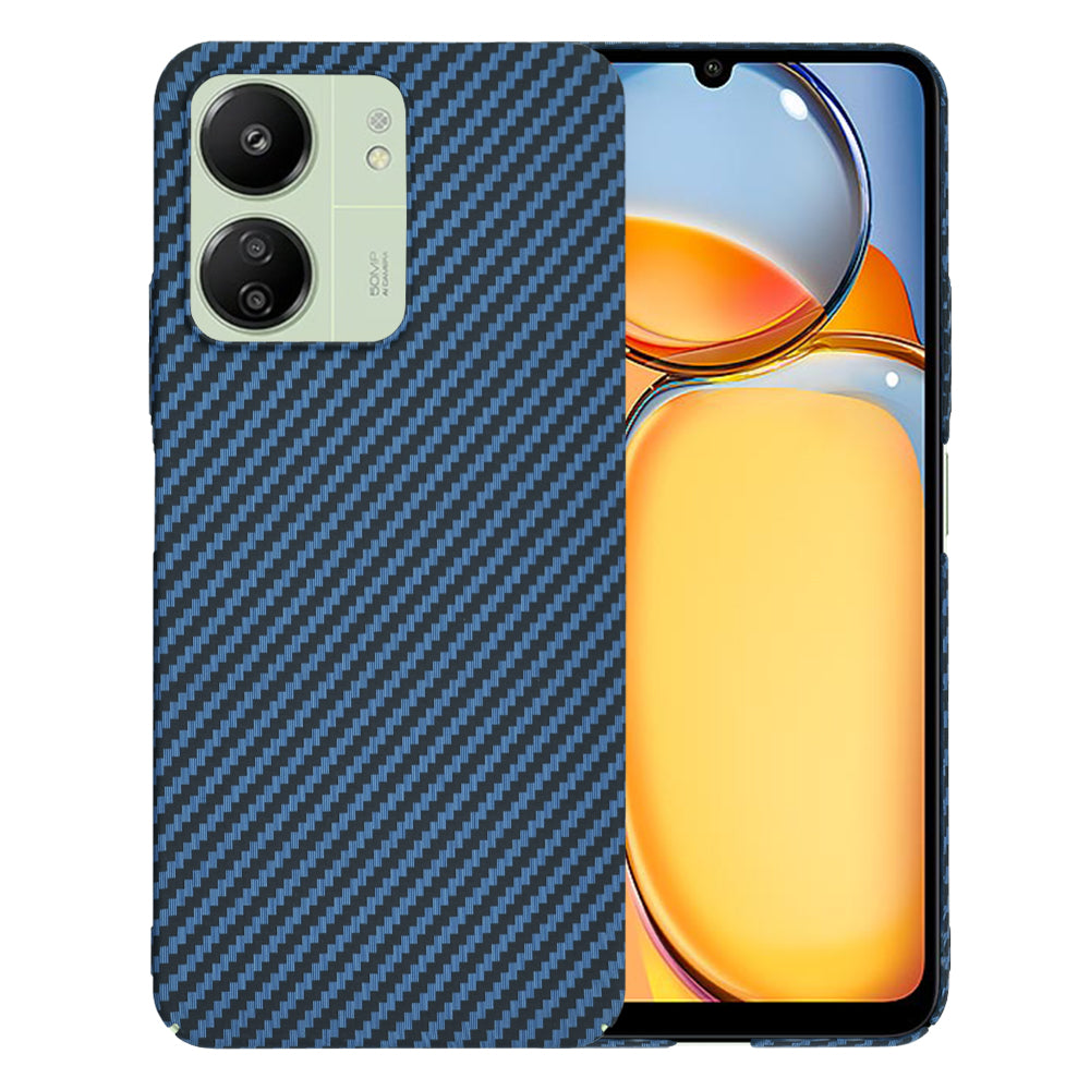 Pouzdro pro Xiaomi Redmi 13C 5G / 13C / Poco C65, Techsuit, Carbonite FiberShell, Tyrkysové