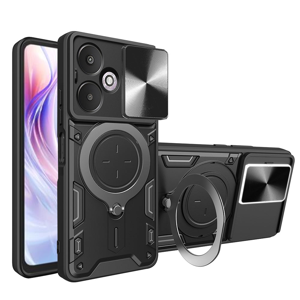 Pouzdro pro Xiaomi Redmi 13C 5G, Techsuit, CamGuard Pro, Černé