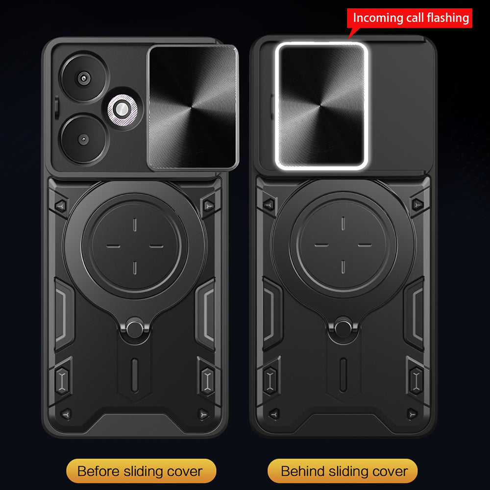 Pouzdro pro Xiaomi Redmi 13C 5G, Techsuit, CamGuard Pro, Černé