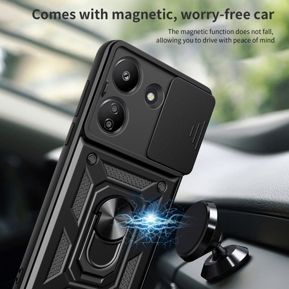 Pouzdro pro Xiaomi Redmi 13C 5G, Techsuit, CamShield, Černé