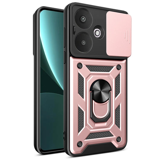 Pouzdro pro Xiaomi Redmi 13C 5G, Techsuit, CamShield, Růžové
