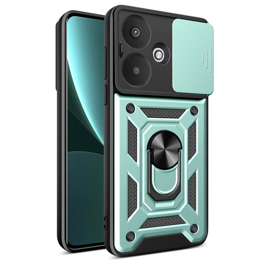 Pouzdro pro Xiaomi Redmi 13C 5G, Techsuit, CamShield, Zelené