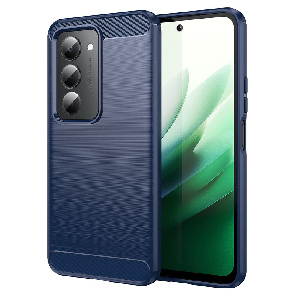 Pouzdro pro Xiaomi Redmi 15 5G / 15 4G, Techsuit, Carbon, Modrá