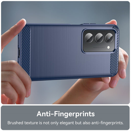 Pouzdro pro Xiaomi Redmi 15 5G / 15 4G, Techsuit, Carbon, Modrá
